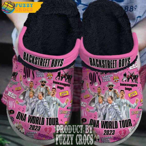 FuzzyCrocs Backstreet Boys DNA World Tour 2023 Crocs With Fur Inside 2