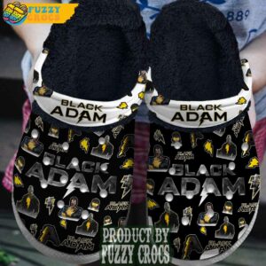 FuzzyCrocs Black Adam Movie Fur Lined Crocs