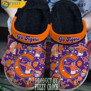 FuzzyCrocs Clemson Tigers Crocs With Fur