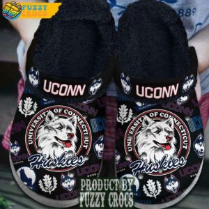 FuzzyCrocs Connecticut Huskies Fur Lined Crocs