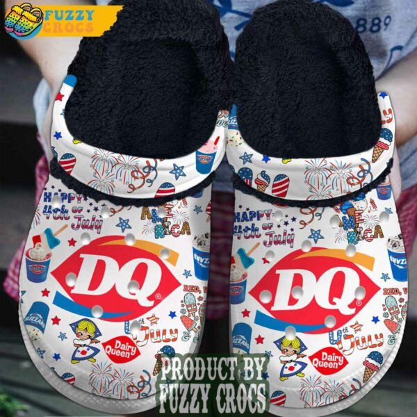 FuzzyCrocs Dairy Queen 4th Of July Independence Day Fur Crocs