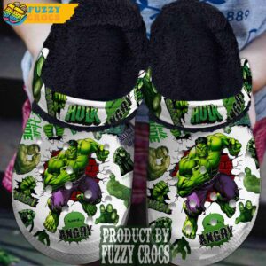 FuzzyCrocs Hulk Movie Crocs With Fur