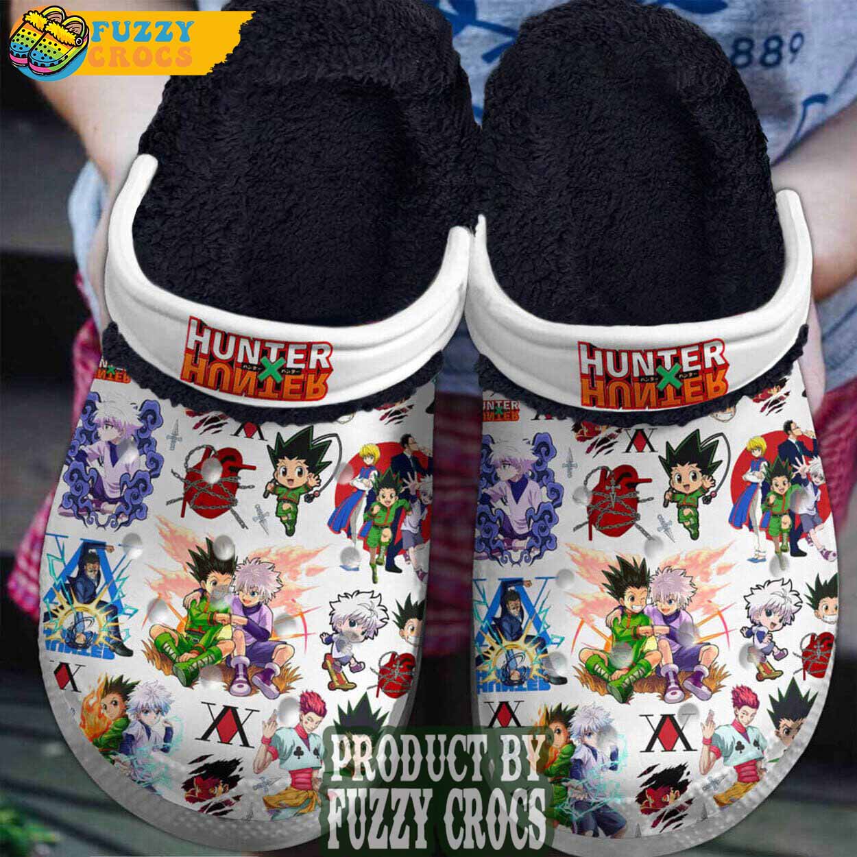 FuzzyCrocs Hunter × Hunter Anime Fleece Lined Crocs