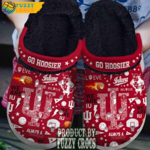 FuzzyCrocs Indiana Hoosiers NCAA Crocs Fur Lined