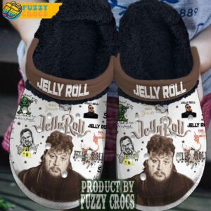 FuzzyCrocs Jelly Roll HipHop Star Fur Crocs