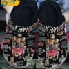 Black FuzzyCrocs Korn Band Crocs With Fur