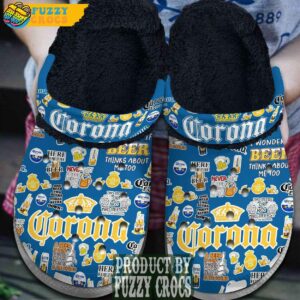 FuzzyCrocs Corona Beer Fur Lined Crocs