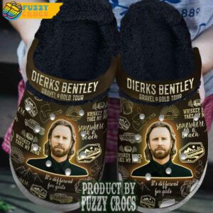 FuzzyCrocs Dierks Bentley Black Crocs With Fur