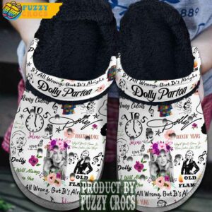 FuzzyCrocs Dolly Parton Crocs With Fur