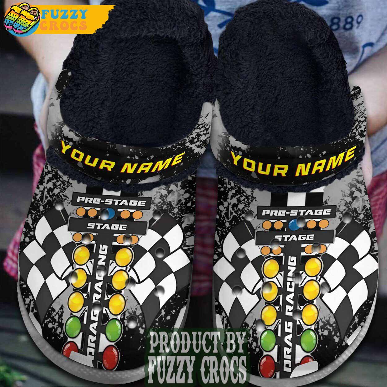 FuzzyCrocs Drag Racing Crocs Fur Lined