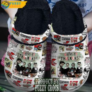 FuzzyCrocs Drive By Truckers Band Fleece Crocs