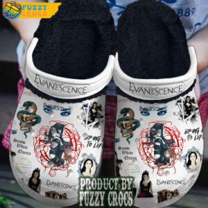 FuzzyCrocs Evanescence Band Crocs Fur Lined