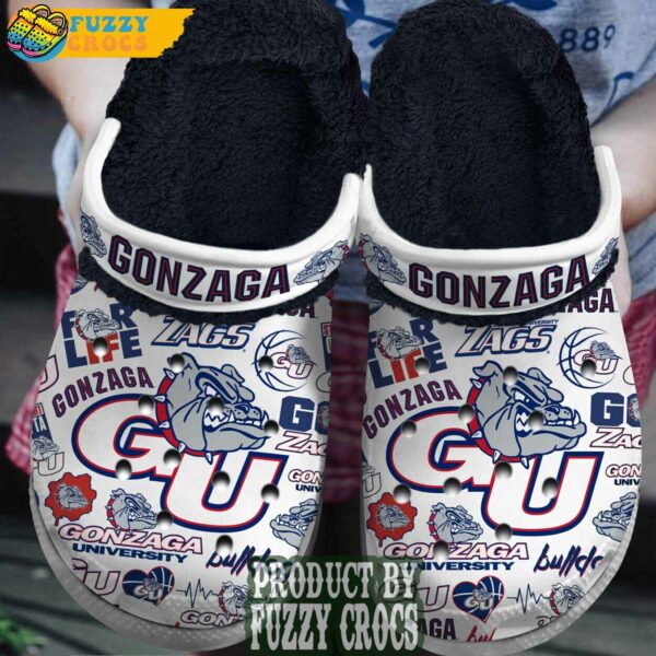 FuzzyCrocs Gonzaga Bulldogs NCAA Fur Lined Crocs