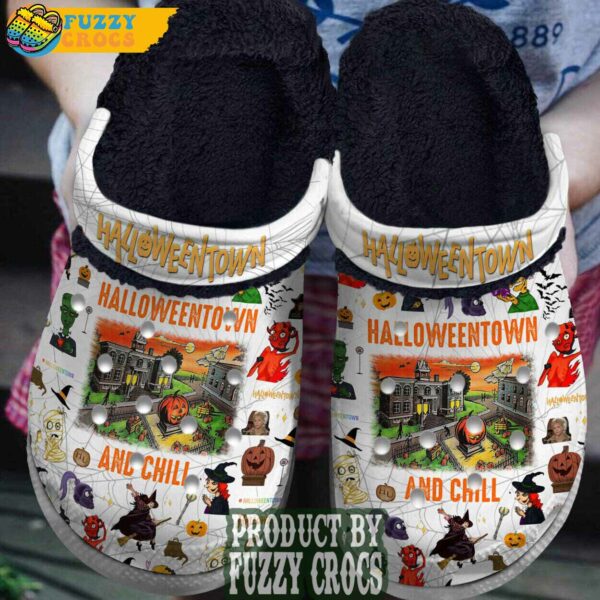 FuzzyCrocs Halloweentown And Chill Fur Crocs