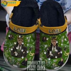 FuzzyCrocs Loki Series Fans Fleece Lined Crocs