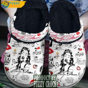 FuzzyCrocs Marilyn Monroe Fur Lined Crocs