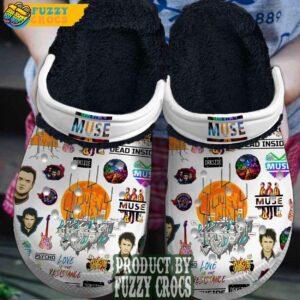 FuzzyCrocs Muse Rock Band Fur Crocs