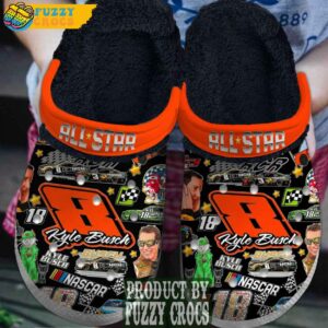 FuzzyCrocs Nascar Kyle Busch All Star Crocs Fur