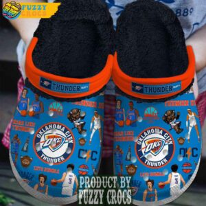 FuzzyCrocs Oklahoma City Thunder NBA Fleece Lined Crocs