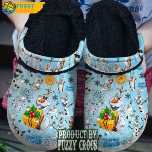 FuzzyCrocs Olaf Frozen Movie Fleece Crocs