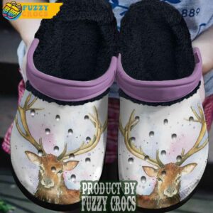 FuzzyCrocs Paradise Of Deer Fleece Lined Crocs