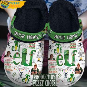 FuzzyCrocs Personalized Elf Crocs With Fur Inside