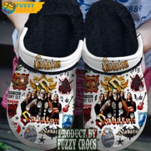 FuzzyCrocs Sabaton Music Band Crocs Fur