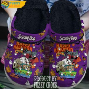 FuzzyCrocs Scooby Doo Happy Halloween Crocs With Fur