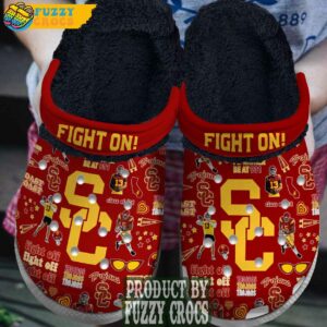 FuzzyCrocs USC Trojans NCAA Sport Fleece Lined Crocs