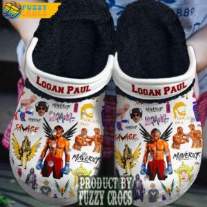 White FuzzyCrocs Logan Paul Crocs With Fur