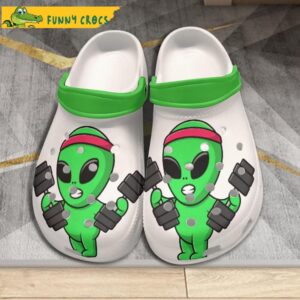 Alien In The Gym Crocs Clog Shoes.jpg