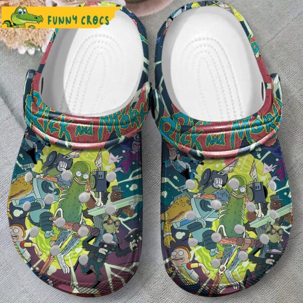 Alien Rick And Morty Crocs Clog Shoes 2.jpg