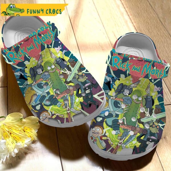 Alien Rick And Morty Crocs Clog Shoes 3.jpg