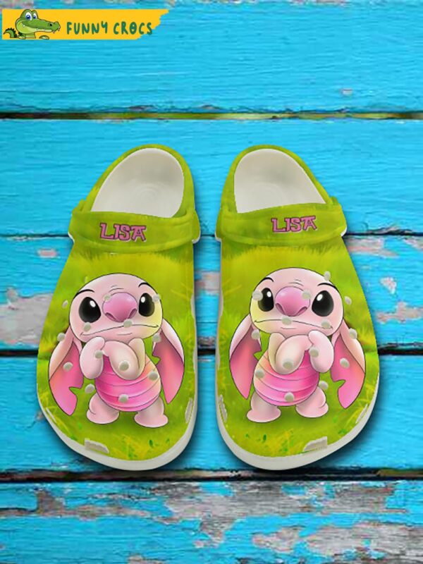 Amazing Cute Stitch Pink Crocs Clog Shoes 1.jpg