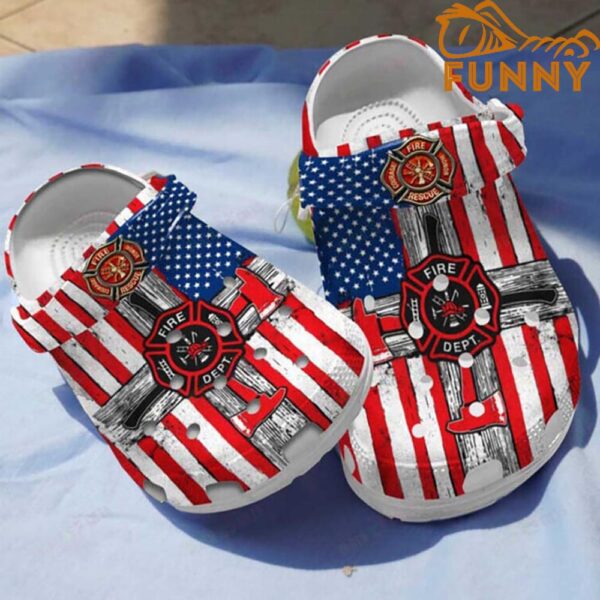 Amazing Firefighter American Flag Crocs.jpg