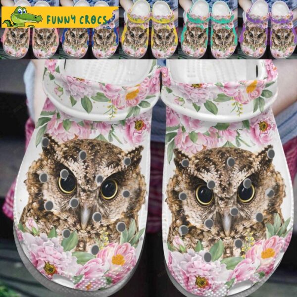 Amazing Florals Love Beauty Of Nature Owl Crocs.jpg