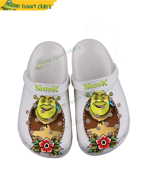 Amazing Shrek Floral Pattern Crocs Shoes.jpg