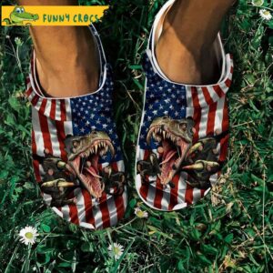 America Love T Rex Jurassic Park Crocs.jpg