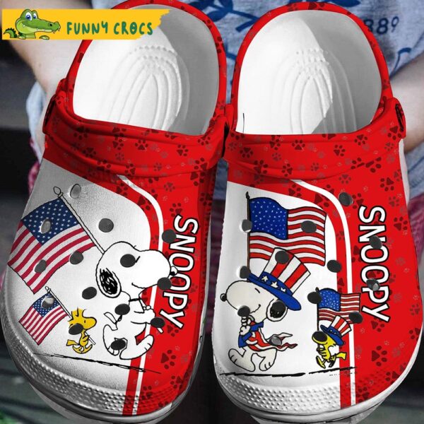 America The Fourth Of July Snoopy Crocs Clog Shoes.jpg