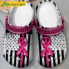 American Flag Breast Cancer Crocs Clog Shoes 3.jpg