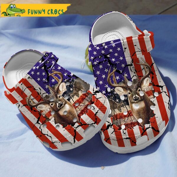 American Flag Deer Hunting Crocs 1.jpg