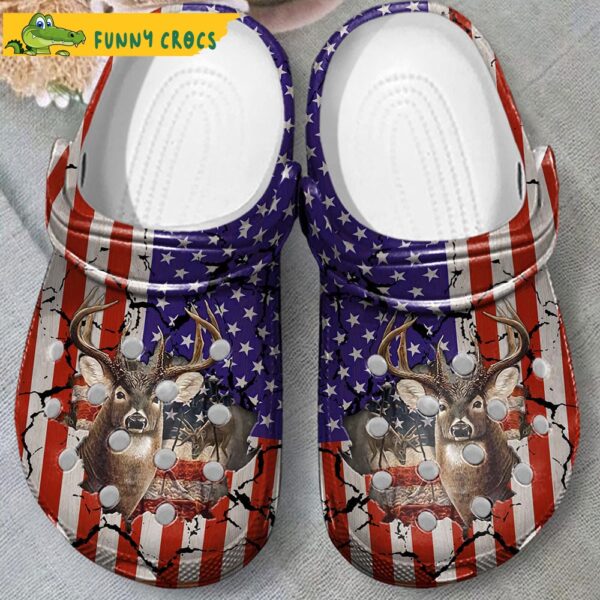 American Flag Deer Hunting Crocs 2.jpg