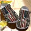 American Flag Deer Hunting Crocs Slippers 2.jpg