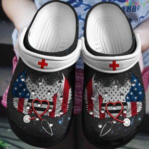 American Nurse Wings USA Flag Crocs 1.jpg