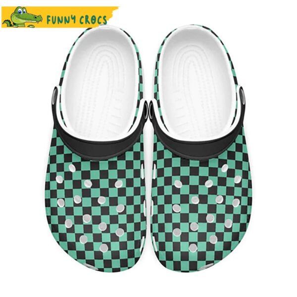 Anime Kamado Tanjiro Pattern Demon Slayer Crocs Slippers 1.jpg