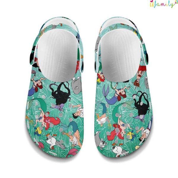 Ariel Ursula Little Mermaid Turquoise Patterns Disney Graphic Cartoon Unisex Crocs 1.jpg