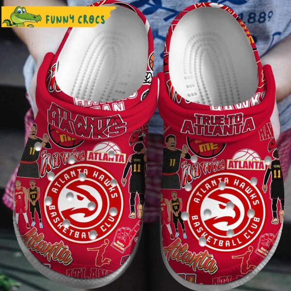 Atlanta Hawks NBA Red Crocs Clog Shoes 1.jpg