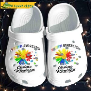 Autism Awareness Colorful Sunflower Puzzles Floral Crocs.jpg