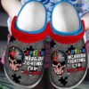 Autism Awareness Day Skull Us Flag Autism Warrior Fighting For My Son Crocs.jpg