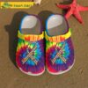 Autism Awareness Ribbon Tie Dye Crocs Clog Shoes.jpg